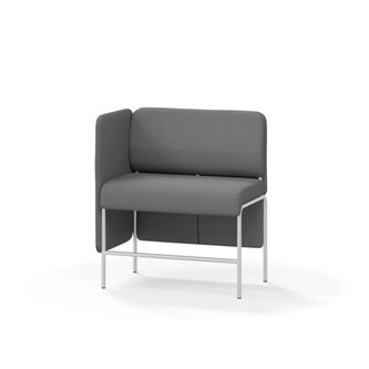 Adapt 90 sohva, matala selkänoja, sivupaneeli oikealla, ik 65, K 108