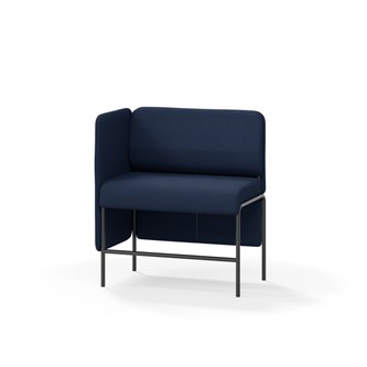 Adapt 90 sohva, matala selkänoja, sivupaneeli oikealla, ik 65, K 108