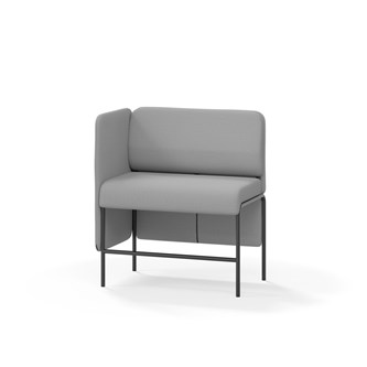 Adapt 90 sohva, matala selkänoja, sivupaneeli oikealla, ik 65, K 108