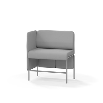 Adapt 90 sohva, matala selkänoja, sivupaneeli oikealla, ik 65, K 108