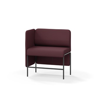 Adapt 90 sohva, matala selkänoja, sivupaneeli oikealla, ik 65, K 108