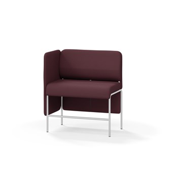 Adapt 90 sohva, matala selkänoja, sivupaneeli oikealla, ik 65, K 108