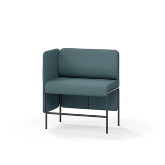 Adapt 90 sohva, matala selkänoja, sivupaneeli oikealla, ik 65, K 108