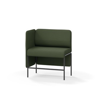 Adapt 90 sohva, matala selkänoja, sivupaneeli oikealla, ik 65, K 108