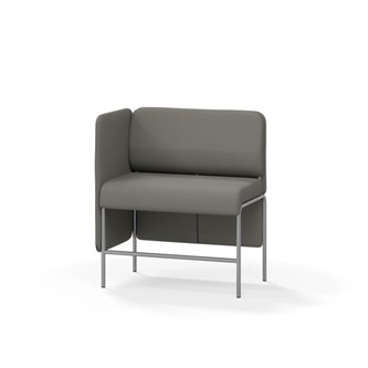 Adapt 90 sohva, matala selkänoja, sivupaneeli oikealla, ik 65, K 108