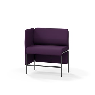 Adapt 90 sohva, matala selkänoja, sivupaneeli oikealla, ik 65, K 108