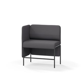 Adapt 90 sohva, matala selkänoja, sivupaneeli oikealla, ik 65, K 108