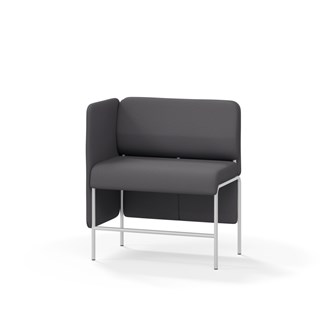 Adapt 90 sohva, matala selkänoja, sivupaneeli oikealla, ik 65, K 108