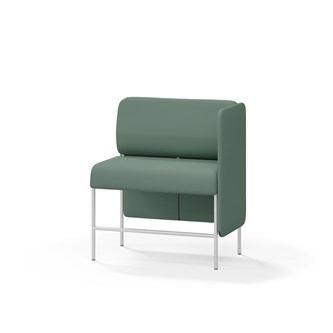 Adapt 90 sohva, matala selkänoja, sivupaneeli vasemmalla, ik 65, K 108