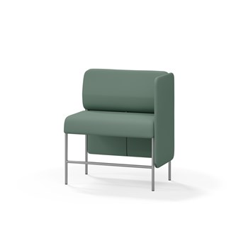 Adapt 90 sohva, matala selkänoja, sivupaneeli vasemmalla, ik 65, K 108