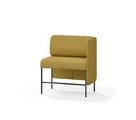 Adapt 90 sohva, matala selkänoja, sivupaneeli vasemmalla, ik 65, K 108