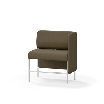 Adapt 90 sohva, matala selkänoja, sivupaneeli vasemmalla, ik 65, K 108