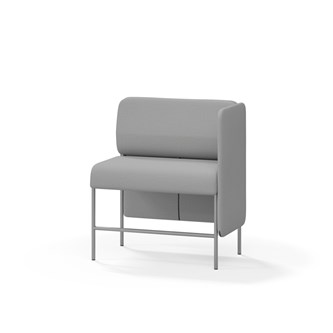 Adapt 90 sohva, matala selkänoja, sivupaneeli vasemmalla, ik 65, K 108