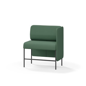 Adapt 90 sohva, matala selkänoja, sivupaneeli vasemmalla, ik 65, K 108