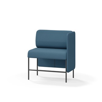 Adapt 90 sohva, matala selkänoja, sivupaneeli vasemmalla, ik 65, K 108