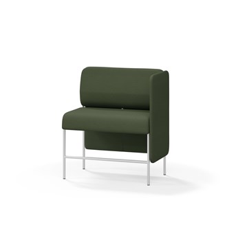 Adapt 90 sohva, matala selkänoja, sivupaneeli vasemmalla, ik 65, K 108