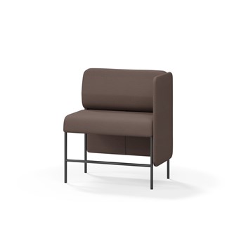 Adapt 90 sohva, matala selkänoja, sivupaneeli vasemmalla, ik 65, K 108