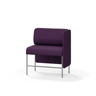 Adapt 90 sohva, matala selkänoja, sivupaneeli vasemmalla, ik 65, K 108