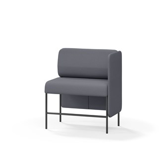 Adapt 90 sohva, matala selkänoja, sivupaneeli vasemmalla, ik 65, K 108