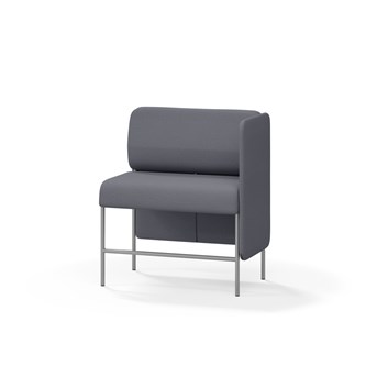 Adapt 90 sohva, matala selkänoja, sivupaneeli vasemmalla, ik 65, K 108
