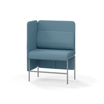 Adapt 90 sohva, medium selkänoja, sivupaneeli oikealla, ik 65, K 128