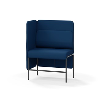Adapt 90 sohva, medium selkänoja, sivupaneeli oikealla, ik 65, K 128