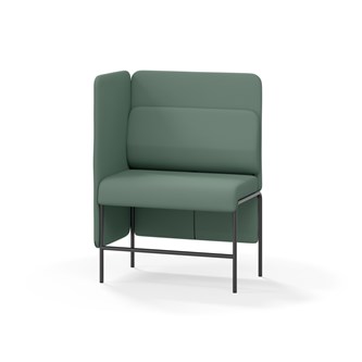 Adapt 90 sohva, medium selkänoja, sivupaneeli oikealla, ik 65, K 128