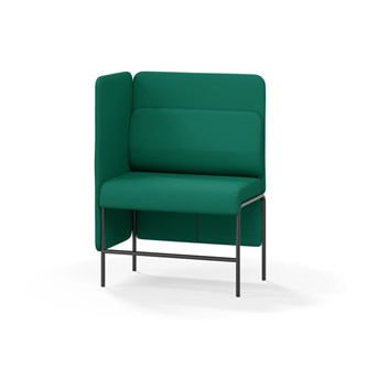 Adapt 90 sohva, medium selkänoja, sivupaneeli oikealla, ik 65, K 128