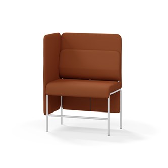 Adapt 90 sohva, medium selkänoja, sivupaneeli oikealla, ik 65, K 128