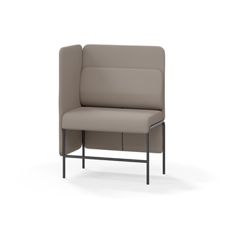 Adapt 90 sohva, medium selkänoja, sivupaneeli oikealla, ik 65, K 128