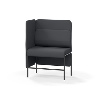 Adapt 90 sohva, medium selkänoja, sivupaneeli oikealla, ik 65, K 128