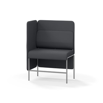 Adapt 90 sohva, medium selkänoja, sivupaneeli oikealla, ik 65, K 128