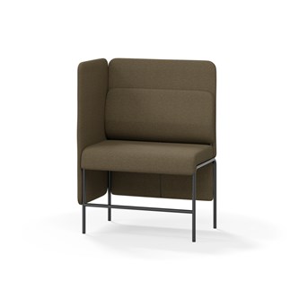 Adapt 90 sohva, medium selkänoja, sivupaneeli oikealla, ik 65, K 128