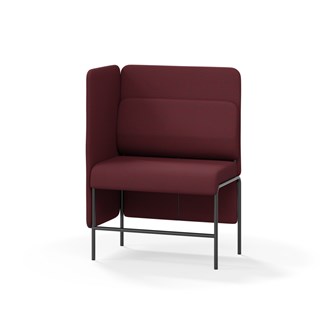 Adapt 90 sohva, medium selkänoja, sivupaneeli oikealla, ik 65, K 128