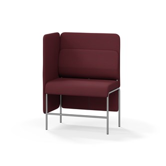 Adapt 90 sohva, medium selkänoja, sivupaneeli oikealla, ik 65, K 128