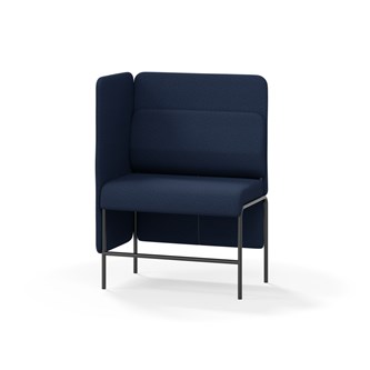 Adapt 90 sohva, medium selkänoja, sivupaneeli oikealla, ik 65, K 128