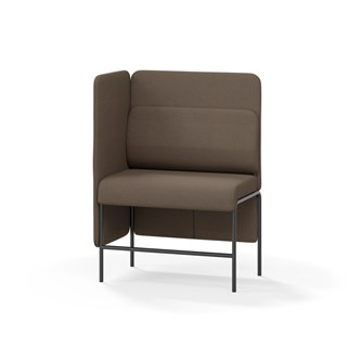 Adapt 90 sohva, medium selkänoja, sivupaneeli oikealla, ik 65, K 128