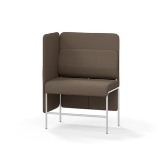 Adapt 90 sohva, medium selkänoja, sivupaneeli oikealla, ik 65, K 128