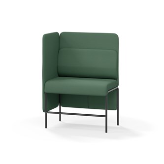 Adapt 90 sohva, medium selkänoja, sivupaneeli oikealla, ik 65, K 128