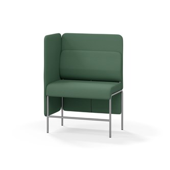 Adapt 90 sohva, medium selkänoja, sivupaneeli oikealla, ik 65, K 128
