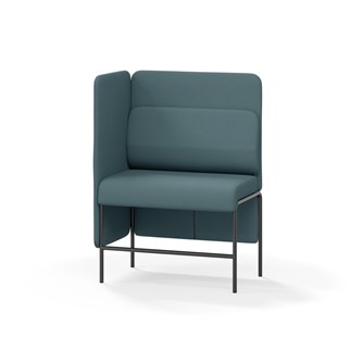 Adapt 90 sohva, medium selkänoja, sivupaneeli oikealla, ik 65, K 128