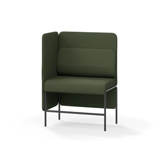 Adapt 90 sohva, medium selkänoja, sivupaneeli oikealla, ik 65, K 128