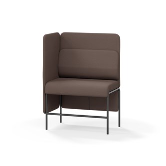 Adapt 90 sohva, medium selkänoja, sivupaneeli oikealla, ik 65, K 128