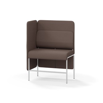 Adapt 90 sohva, medium selkänoja, sivupaneeli oikealla, ik 65, K 128