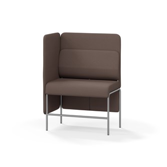 Adapt 90 sohva, medium selkänoja, sivupaneeli oikealla, ik 65, K 128