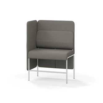 Adapt 90 sohva, medium selkänoja, sivupaneeli oikealla, ik 65, K 128