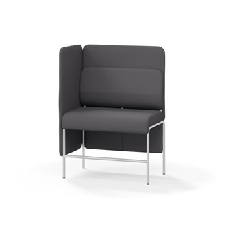 Adapt 90 sohva, medium selkänoja, sivupaneeli oikealla, ik 65, K 128