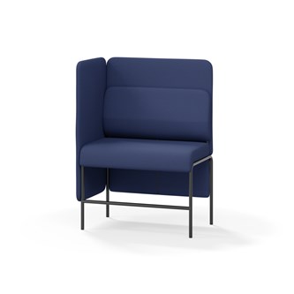 Adapt 90 sohva, medium selkänoja, sivupaneeli oikealla, ik 65, K 128