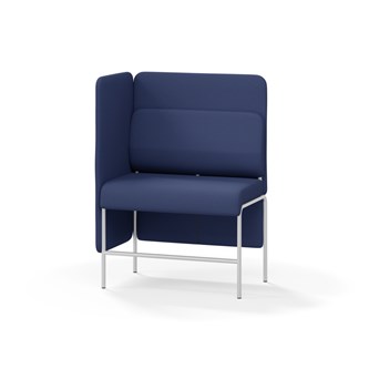 Adapt 90 sohva, medium selkänoja, sivupaneeli oikealla, ik 65, K 128