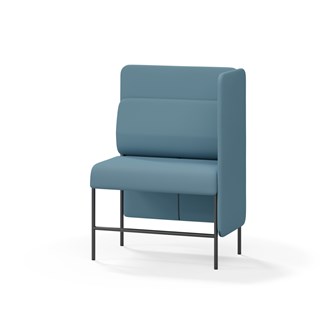 Adapt 90 sohva, medium selkänoja, sivupaneeli vasemmalla, ik 65, K 128